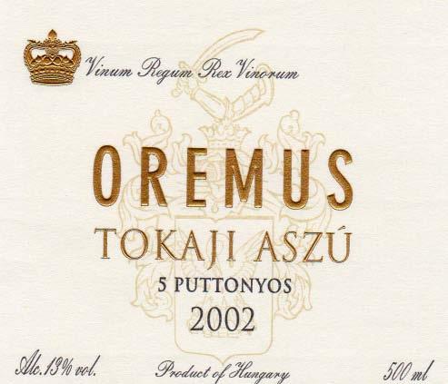 100% aszú berries, individually picked in the vineyards. Mainly FURMINT berries but also some HÁRSLEVELÜ and MUSCAT DE LUNEL berries. Fermentation Very cold, a few snow. A few rains, mild.