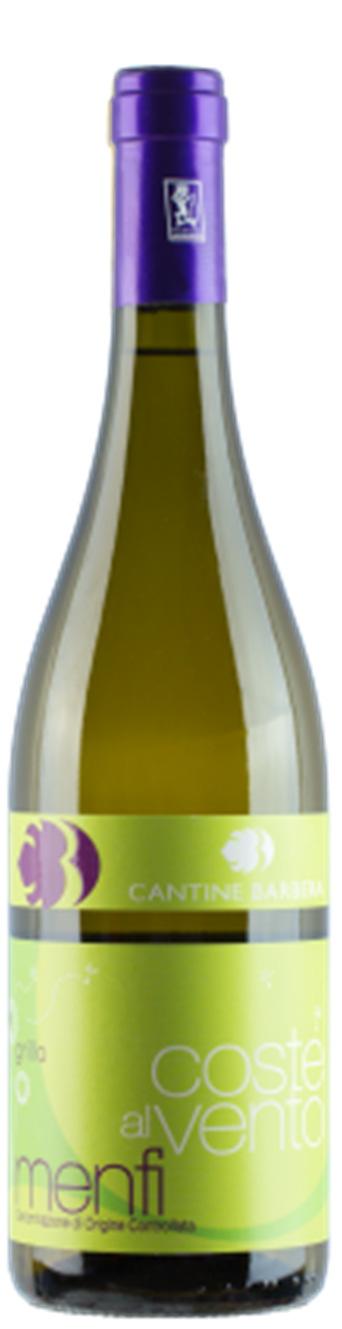 6 White Cru Coste al Vento Grillo Menfi DOC 2016 (sold out) Costa is a Sicilian word for hillside, where the wind blowing from the ocean brings minerals to the soil and refreshment to vines and