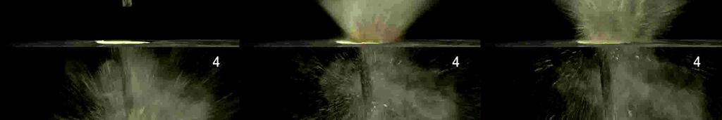 Podloga treba biti jednoliko sabijena i ravna, pa će se dobro vidjeti i zrake koje stvara izbačeni materijal koje se šire radijalno od kratera (Slika 7.).