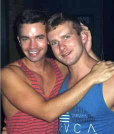 which feted Pride Grand Marshals Matthew and Tony.