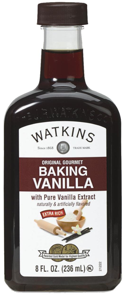 Share the Joy of Baking with Watkins Baking Vanilla When our customers say, Get me some of that wonderful Watkins Vanilla, they re talking about Watkins Baking Vanilla.