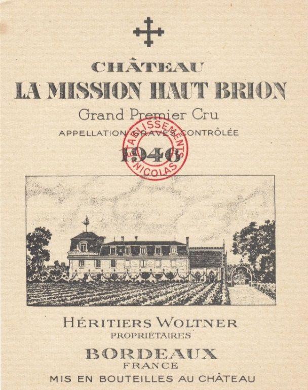 Château la Mission Haut-Brion Grand Cru Classé Pessac-Léognan 25,6 ha. 47% Cabernet-Sauvignon - 43% Merlot - 10 % Cabernet-Franc. Produktion ca. 75.000-84.000 Flaschen. 3,75 ha.