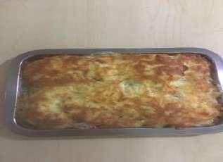 Main Dishes / Основные блюда 42 Potato gratin with mushroom, cheese and bechamel sauce
