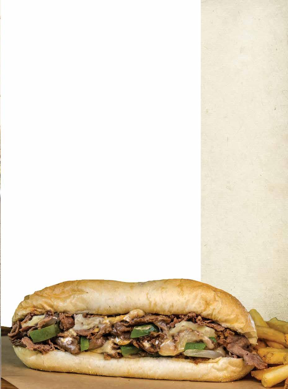 sandwiches PRIME RIB SANDWICH 12.99 (1530 CAL.) Tender, flavorful and perfectly seasoned Prime Rib, sliced thin, topped with smoked Gouda cheese and creamy horseradish sauce served on a Ciabatta bun.