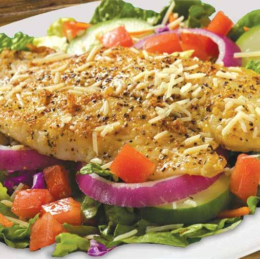 Lighter DOUBLE YOUR CHICKEN ON ANY CHICKEN SALAD FOR 2.99 (80 CAL.) ADD 10 GRILLED SHRIMP FOR 3.99 (70 CAL.) MEDITERRANEAN SALAD 7.99 (550 CAL.