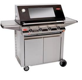 BeefEater S3000E 5-Burner Gas Barbecue Grill (Designer Cart) - Cabinet style trolley for a neat storage space - Number of Burners: 5 burners - Roasting Hood: Porcelain enamel roasting hood - Trolley