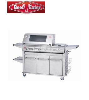 BeefEater SL4000S 5-Burner Gas Barbecue Grill - Cabinet style trolley for a neat storage space - Number of Burners: 4 burners +1 burner - Cook Tops: Stainless Steel - Roasting Hood: Stainless Steel -