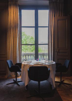 Guy Savoy s dining room is one of conviviality, warmth and impeccable service, where the cuisine expresses the