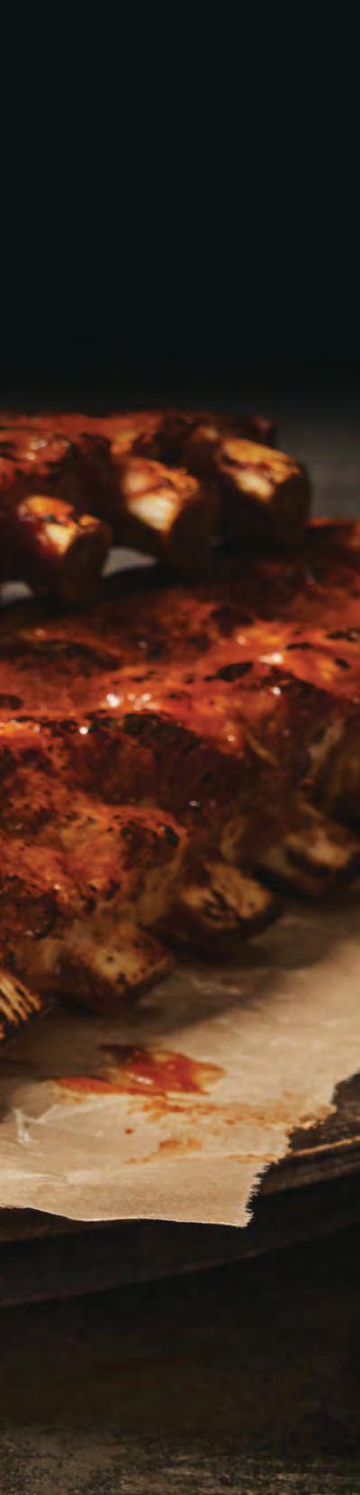 RIBS RIBS Generous and known for its fall-off-the-bone tender meat, our pork back ribs, covered in classic tomato or whisky BBQ sauce, literally melt in your mouth.