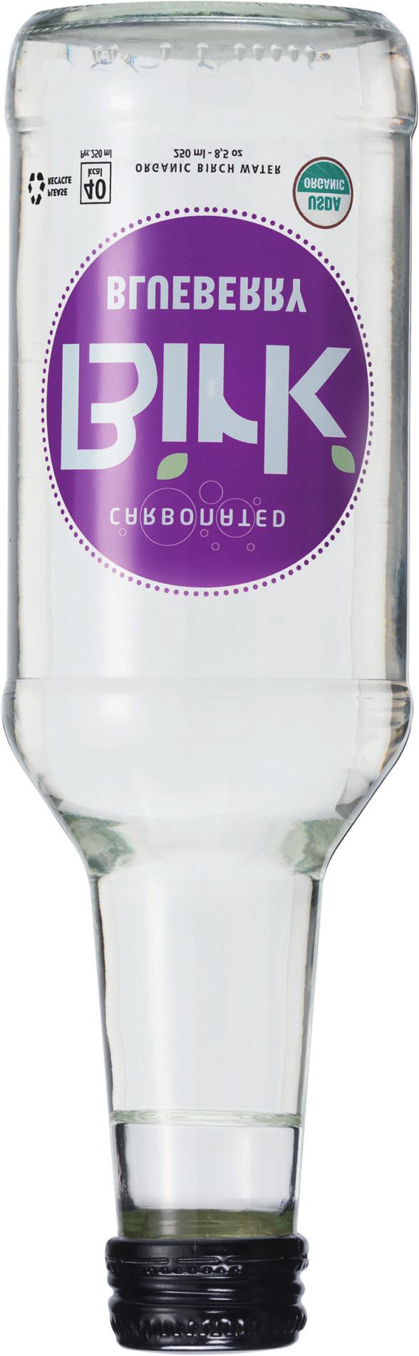 Organic birch water Glass carbonated 250ml Glass carbonated 250ml is a new product in the assortment: delicious and refreshingly sparkling, perfect for hotel, restaurant