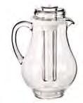 Caraffa vetro Juice pitcher, glass Glas-Saftkanne Carafe à jus de fruits, verre Jarra zumo, vidrio lt. 44995-15 9,5 27 1,5 Coperchio inox. - Stainless steel lid.