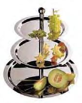 Alzata frutta, 3 piani, inox Fruit stand, 3 tiers, stainless steel Obstständer, 3-stöckig, Edelstahl