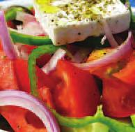 Horiatiki Salad Tomato, cucumber, onions, Kalamata olives, pepperoncini and feta cheese Sm. 8.95 Lg. 11.95 Greek Salad Lettuce, tomato, cucumber, pepperoncini, onion, feta cheese and olives Sm. 6.