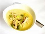 Chicken and Coconut Soup (Tom Kha Kai) Serves 4 4 cups of coconut milk 4 oz boneless skinless chicken breast, cut into bite size pieces 2 stalks of lemon grass, bruised with the flat edge of a knife