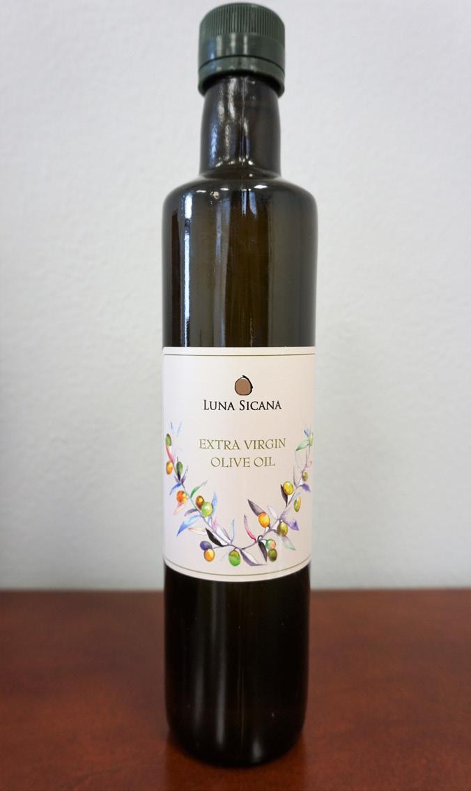 Leccino, Moraiolo, and Pendolino olives Luna Sicana Olive Oil (Sicily)