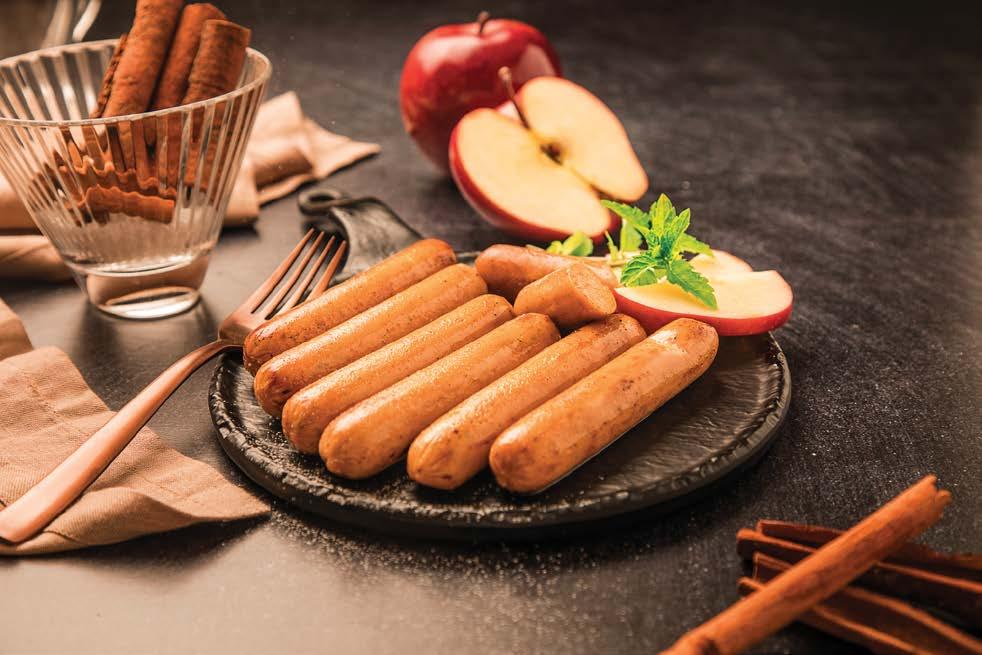 SAVOURY & SPICY Bringing in the best from the spice world, these savoury & spicy sausages come cooked with a magnificent medley of spices, as well as a