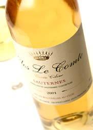 Sauternes, Bordeaux, France Chateau Clos le Comte Vintage Throughout 2005, the climate was ideal for the vine s growth and encouraged the development of fruit with ideal maturity.