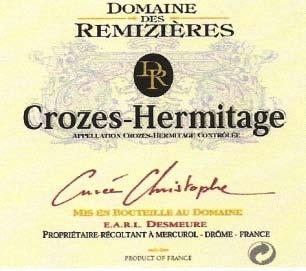 Cote de Rhone, France Domaine des Remizieres The Domaine des Remizieres is a family winery since three generations.