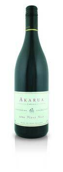 Akarua Pinot Noir Central Otago Bannockbburn very Burgundian, with a stream-lined, supple array of spice, cherry, fall leaf and intense mineral nuances.