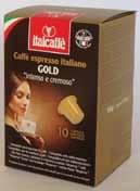 Coffee capsules in box of 10 x 5,00 grams/ground Espresso Decaf