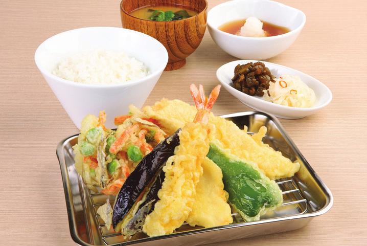 It specializes in donburi (rice bowl dish), tempura and noodles.