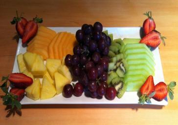 *platters seasonal* fruit platter.