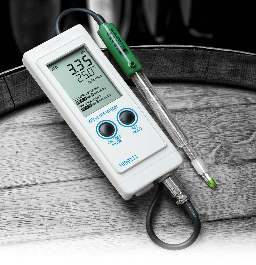 ph Portable Wine Must and Grape Juice ph Meter The Hanna HI99111 is a durable, waterproof, and portable ph and temperature meter designed specifically for measurement of juices including grape juice