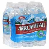 Water Water Arrowhead 804001 Arrowhead Convenience Packs PET 24 4 x6pks 16.