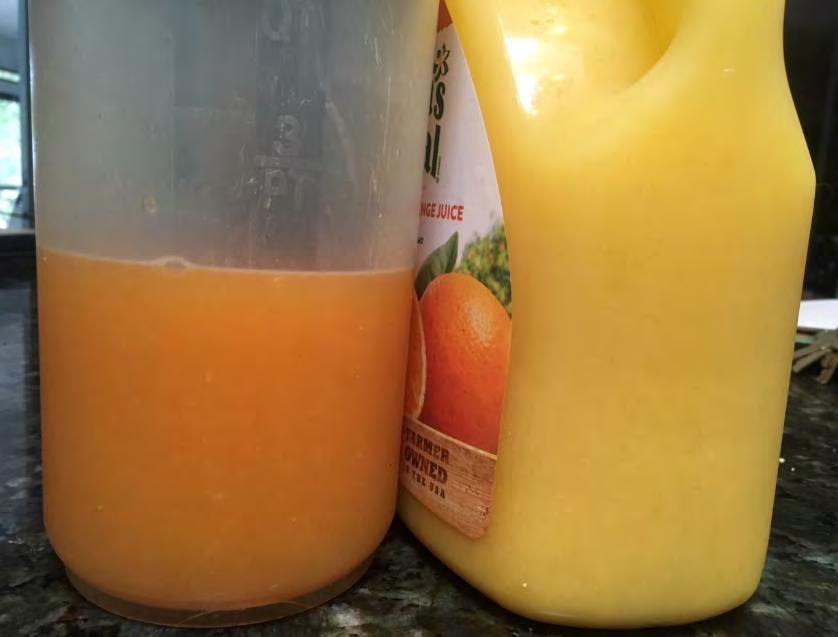 BETTER ORANGES MAKE BETTER JUICE! Improved Processing Sweet Oranges can significantly improve our NFC product!