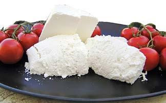 It is a soft whey cheese with gentle texture and rich creamy