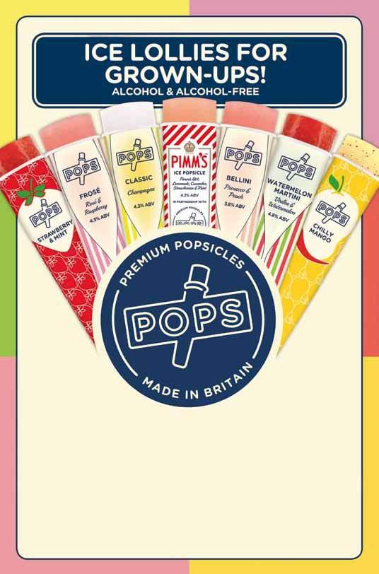 IMPULSE & TAKEHOME ICE CREAM JULY OFFERS Also Available Takehome CONTAINS ALCOHOL 8134 Bellini Popsicle 3.8% ABV 30 x 80ml 1309 Frose Popsicle 4.3% ABV 30 x 80ml 2391 Watermelon Martini Popsicle 4.