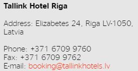 TRAVEL & ACCOMMODATION ACCOMMODATION Amber Beverage Group will arrange hotel booking for all participants of Riga