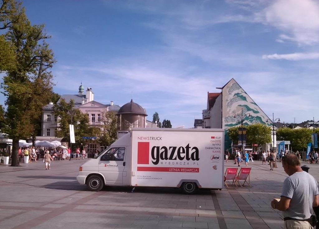 Gazeta Wyborcza has typically strong readership in big cities.