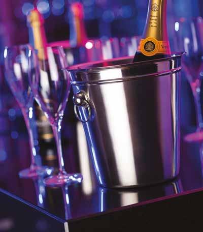 of 1 Table Edge Wine Bucket Stand F91111 19 (48 cm) Box of 1 F91112 Folding Champagne Bucket Stand can hold: F91107,