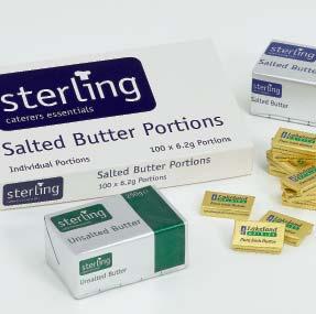 Chilled Butter Pack Size Packet Salted 40x 250g Packet Salted 20x 250g Packet Un-Salted 40x 250g