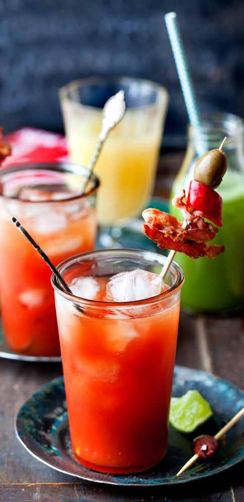 15 ice cubes 1 tsp Santa Maria Chili & Lime Bloody mary WITH spices Kick start your morning!