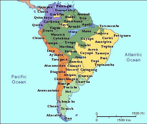 South America in the year