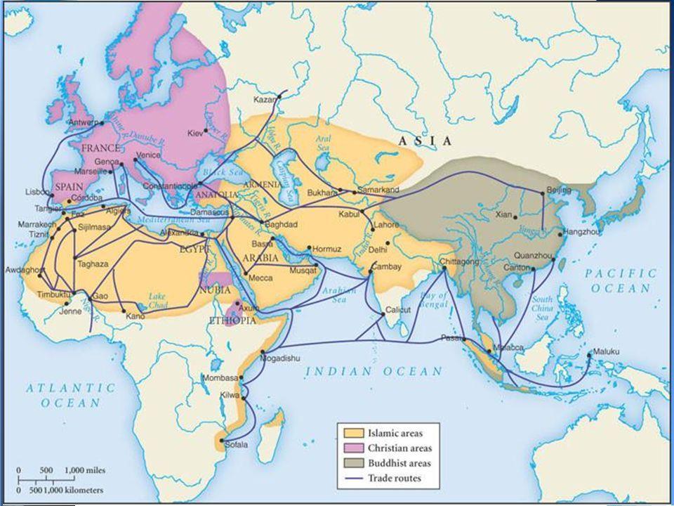 By the 1400s, Muslims strategically controlled