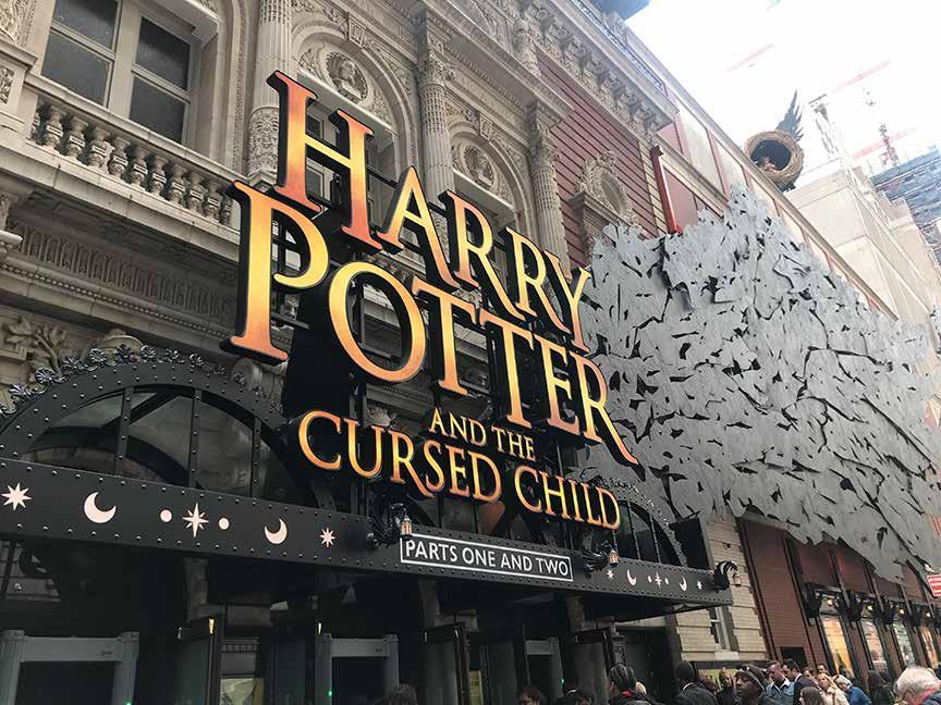 LOT 3: the wizarding world Enjoy a trip to New York City to see Broadway s 2018 Tony Award-winning Best Play, Harry Potter and the Cursed Child.