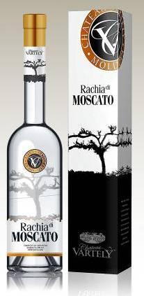 Distillates Rachia di Moscato -a unique product created by Château Vartely's winemaker.