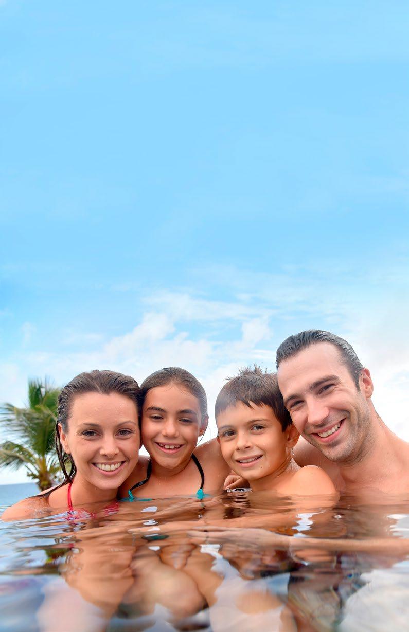 UNFORGETTABLE FAMILY EXPERIENCES Of course, ideal vacations should contain high doses of fun for the whole family.