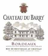 Château Du Barry Bordeaux Rouge 2013 Green s Cash Price: $12.95 The Château du Barry is of a saturated garnet color that borders on purple-blue.