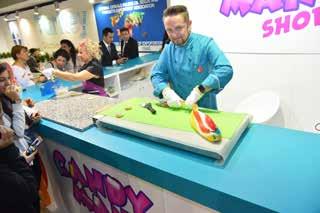 Exhibition was more attractive with the colorful competitions The exhibition hosted well-known international chefs for the cooking shows.