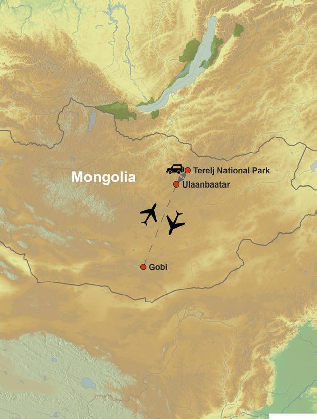 TOUR INFORMATION INTRODUCTION The journey through Mongolia s heartland and deep into the grassland and Gobi Desert is an excellent way to experience the country s dramatic scenery and the traditional