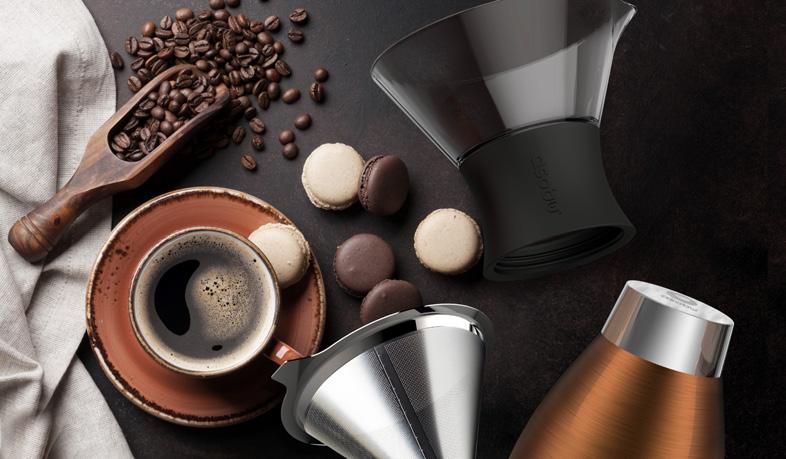 new level of excellence! The Asobu Pour Over, comes with a double wall stainless steel copper lined, insulated carafe which will keep your coffee hot and fresh for hours.