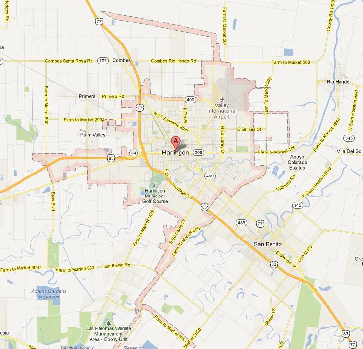 Area Highlights Location Map Located at the junction of Hwy 77 and Hwy 83 Situated in a Walgreens anchored center Surrounded by national tenants