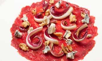 : 302 : BEEF FILLET Tenderloin : 26 cm Content packaging : 2 x 5 x 80gr (800gr) This carpaccio is made from soft, delicate beef. Prepared according to traditional methods.