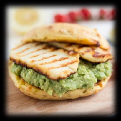 Spread hummus evenly on the inside of a whole wheat pita wrap. Combine deli turkey meat and cucumber inside and serve. Calories: 501 Fat: 51.5g Carbs: 12.6g Protein: 48.