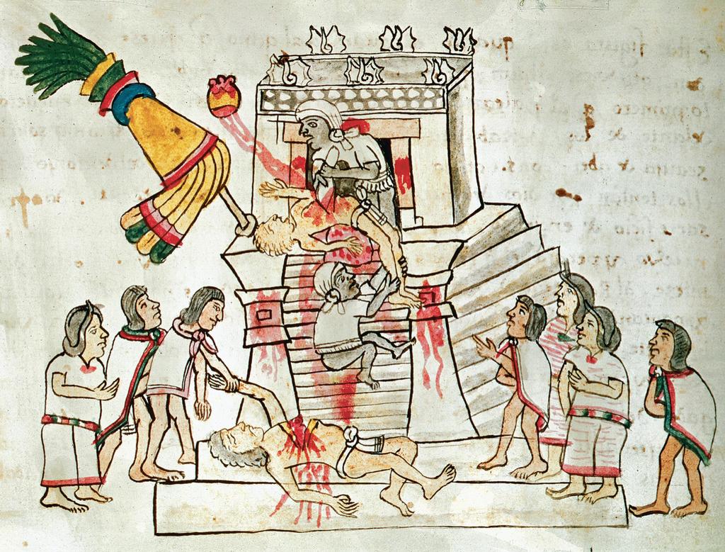 Figure 12.3 Human sacrifice was practiced by many Mesoamerican peoples, but the Aztecs apparently expanded its practice for political and religious reasons.