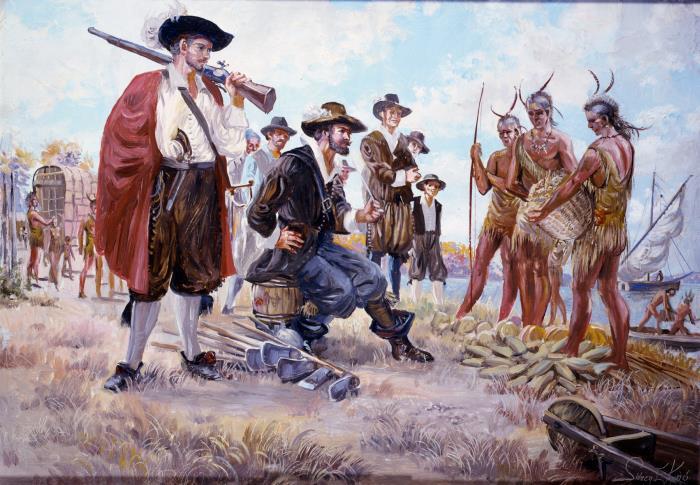 Colonists and Native Americans: An Uneasy Alliance By the Fall of 1607, 50% of the
